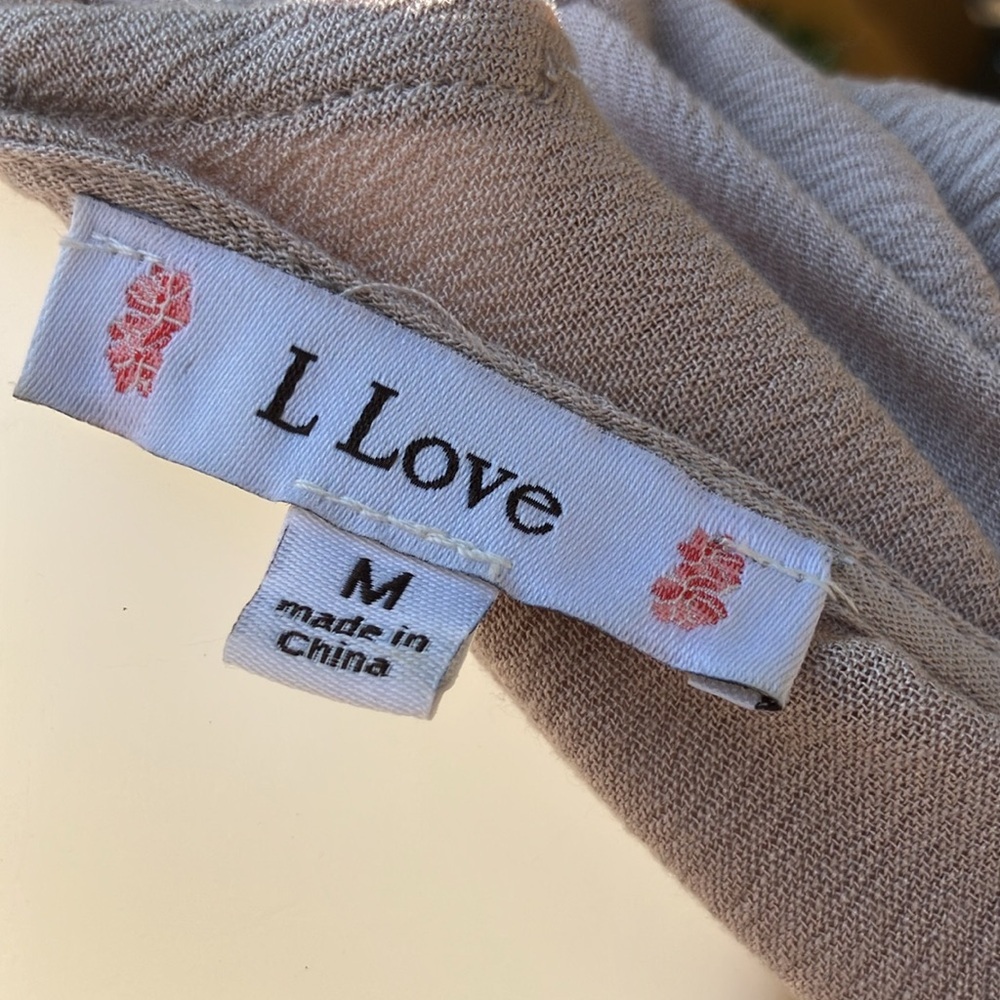 L Love Self maxi dress with tie lace back M - Picture 13 of 14